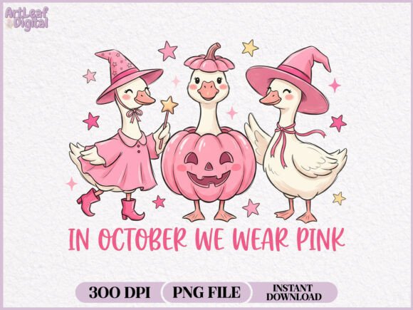 Download In October We Wear Pink Goose PNG - October Collection