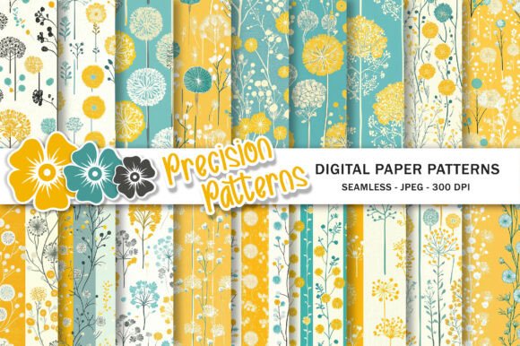 Download Dandelion Digital Scrapbook Paper Pack - Scrapbook paper pack Collection