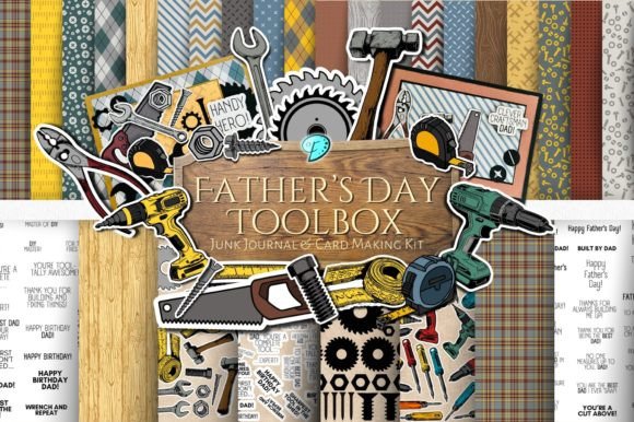 Download Fathers Day Toolbox Card Making Kit - Father Collection