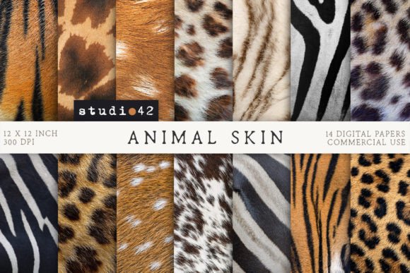 Download Animal Skin Textures Digital Paper Pack - Animal skin textures Collection