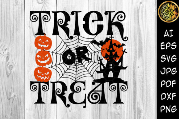 Download Trick or Treat Happy Halloween SVG 12x12 - 12x12 Collection