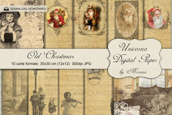 Download OLD CHRISTMAS SCRAPBOOK PAPER PACK - Scrapbook paper pack Collection
