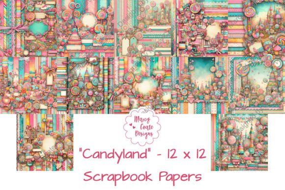 Download Candyland 12x12 Inch Scrapbook Papers - 12x12 Collection
