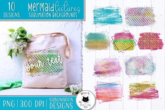 Download Mermaid Scale Texture Sublimation Bundle - Sublimation Collection
