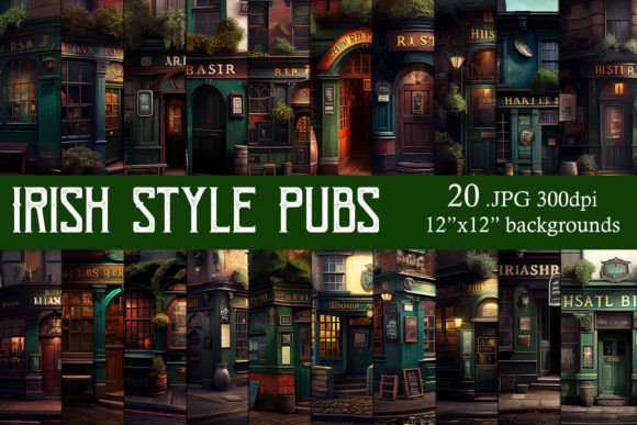 Download Irish Style Pubs 12x12 Backgrounds - 12x12 Collection