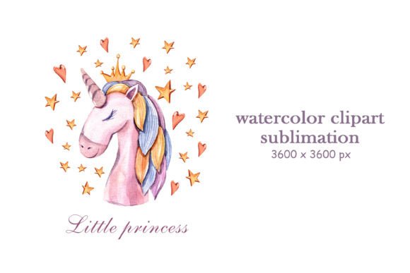 Download Watercolor Cute Unicorn Sublimation - Sublimation Collection
