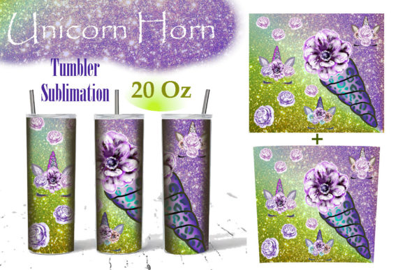 Download Tumbler Sublimation 20 Oz Unicorn Horn - Sublimation Collection