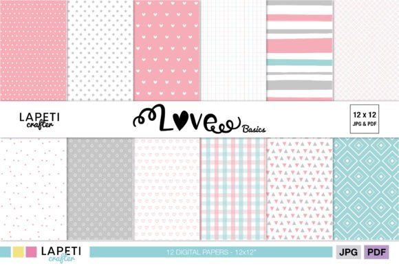 Download Pink &amp; Blue Scrapbook Paper Pack - Scrapbook paper pack Collection