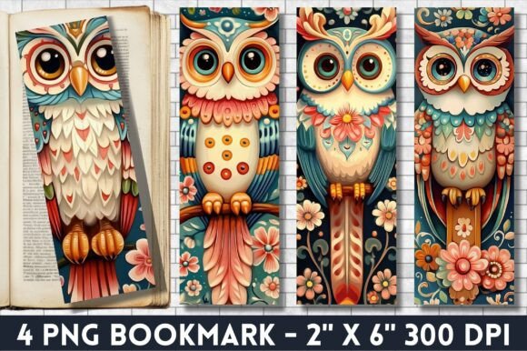Download Owl Oil Painting Sublimation Bookmark - Sublimation Collection