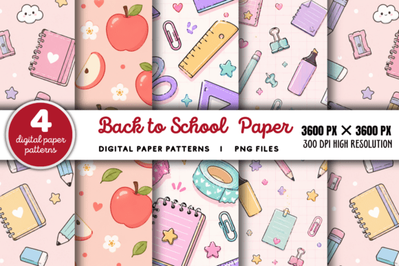 Download Back to School Paper Pattern 1 - Back to school paper Collection