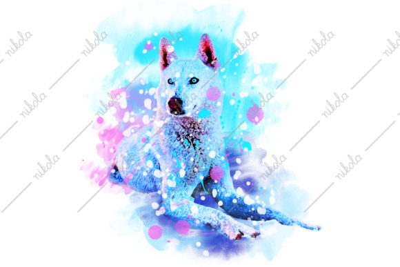 Download Husky Sublimation Watercolor - Sublimation Collection