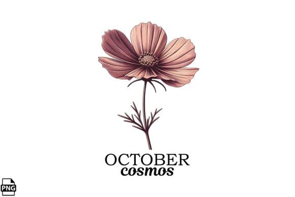 Download Birth Month October Cosmos Flower - October Collection